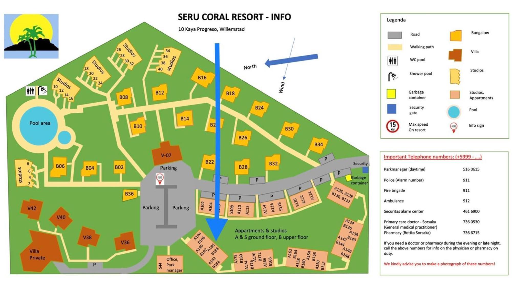 Kas Di Bami A-186 Op Seru Coral Resort - Ruim Appartement Met Groot Zwembad En Tropische Tuin 威廉斯塔德 外观 照片